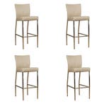 Set van 4 Leren barkrukken Revolt hoog - Toledo Mastic, Nieuw, Leer, Ophalen of Verzenden, 90 cm of meer