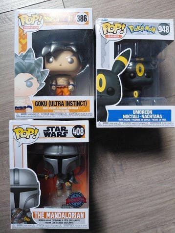 Funko - Pop - Goku (Ultra Instinct); Umbreon; The