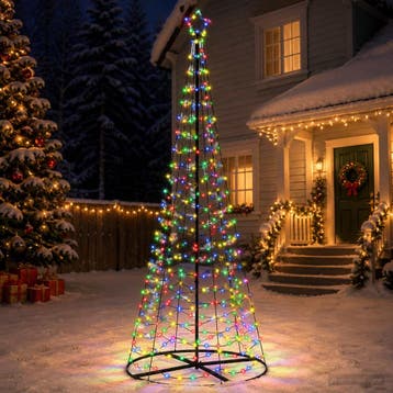 vidaXL Led-kerstboom spiraal met voet EKENAS 250 cm 370, Verzenden, Nieuw