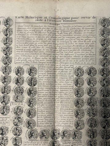 Henri Abraham Châtelain - Carte Historique et Chronologique