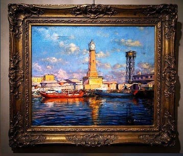 Pere Casademont (XX) - Reloj del Puerto de Barcelona, Antiek en Kunst