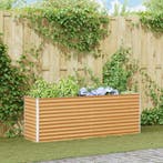 vidaXL Verhoogde plantenbak Lichtbruin 195 x 50 x 68 cm, Verzenden, Nieuw
