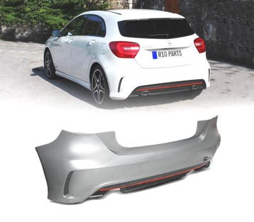 PARE-CHOCS ARRIERE MERCEDES CLASSE A W176 12-15 LOOK AMG, Verzenden
