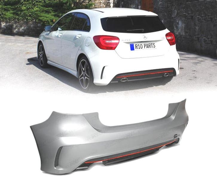 PARE-CHOCS ARRIERE MERCEDES CLASSE A W176 12-15 LOOK AMG, Auto-onderdelen, Carrosserie, Verzenden