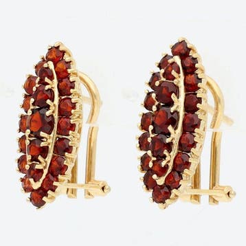 Boucles doreilles - 14 carats Or jaune - Grenade.