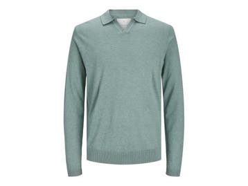 Veiling - Jack &amp; Jones Cigor Linen Split Neck Trui Lily, Vêtements | Hommes