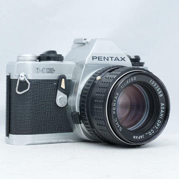 Pentax MG + SMC 50mm F1.4 Analoge camera, Nieuw