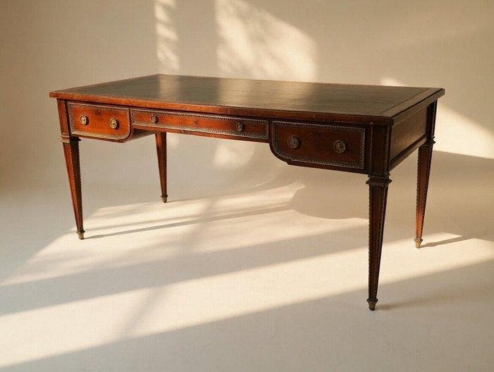 Schrijftafel - Frans bureau plat uit het midden van de 20e, Antiquités & Art, Antiquités | Meubles | Chaises & Canapés