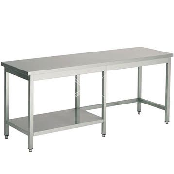 Rvs werktafel met halve bodemschap links 1100x500x900 mm, Verzenden, Nieuw in verpakking