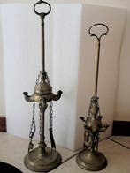 Lampe à huile (2) - Laiton doré - Lanterne en laiton XIXe, Antiquités & Art
