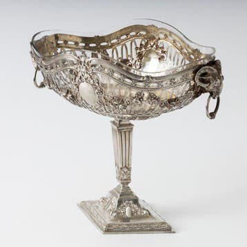 Pronk Tazza Ramskoppen - Tafelmiddenstuk - .833 zilver
