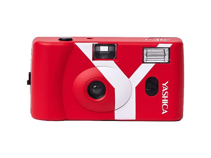 Yashica -  Mf-1 Camera Y Film 400/24  - Rood, Audio, Tv en Foto, Fotocamera's Analoog, Nieuw, Verzenden