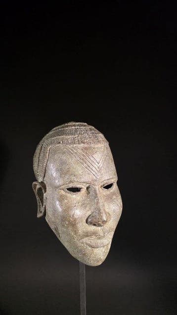 Bronzen hoofd - Ife - Benin-Nigeria (Zonder minimumprijs)