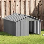 vidaXL Hondenhok 116,5x153x81,5 cm gegalvaniseerd staal, Verzenden