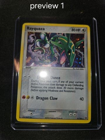 Pokémon Card - Rare Vintage Holos and More - Rayquaza Ex, Nieuw