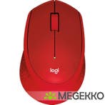 Logitech Mouse M330 Silent Plus Rood Draadloze Muis, Verzenden, Nieuw