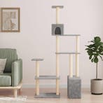 vidaXL Kattentoren met sisal krabpalen Lichtgrijs 177,5 cm, Verzenden, Nieuw