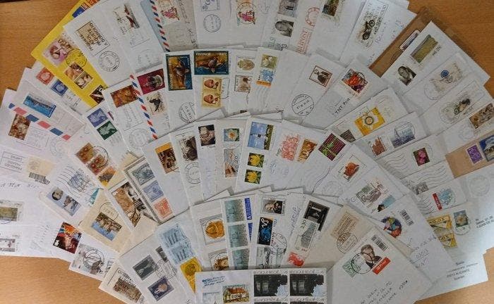 Wereld 1955/2015 - Grote XXL-loting bestaande uit verzonden, Postzegels en Munten, Postzegels | Amerika