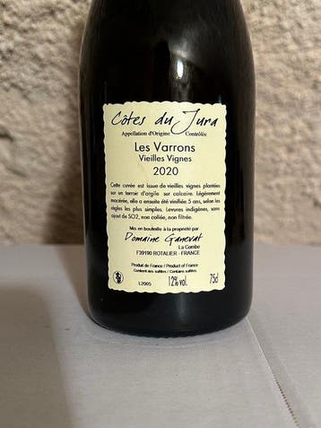 2020 Domaine Ganevat Les Varrons Vieilles Vignes - Jura,