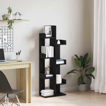vidaXL Boekenkast 8-laags 48 x 25,5 x 140 cm Bewerkt hout, Huis en Inrichting, Verzenden, Nieuw
