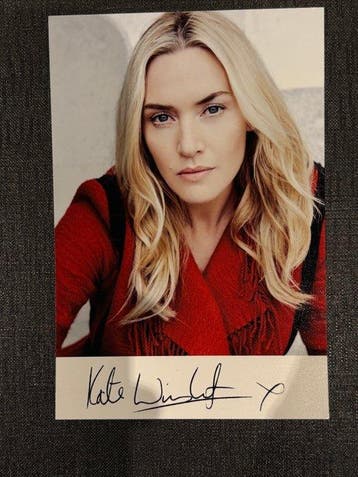 AUTOGRAPHE photographie 14x10 signé de Kate Winslet, Nieuw