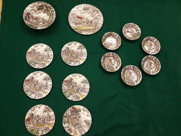 Myott Royal Mail - Tafelservies voor 6 (14) - Aardewerk,