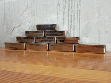 Vintage Chrome-Plated Brass Medical Sterilisation Boxes -