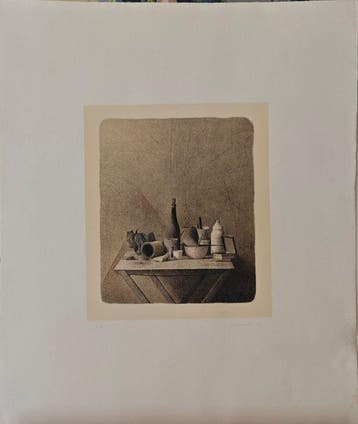 Gianfranco Ferroni - Oggetti sul tavolo