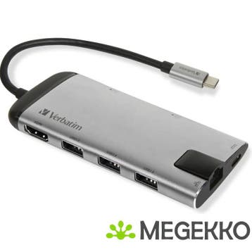 Verbatim 49142 USB-C Multiport Adapter Travel Dock, Verzenden