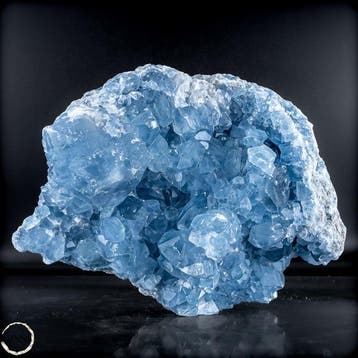 Natuurlijke celestiet-druse – Hemelsblauwe schat uit de