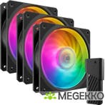 Cooler Master Mobius 120P ARGB 3-Pack Fan Kit, Verzenden, Nieuw