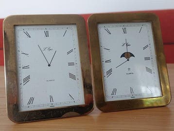 Klok - Messing, Brons - 1950-1960, Antiek en Kunst