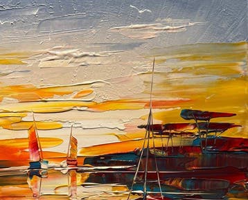 Janusz Kik (1956) - Bateaux Le Matin