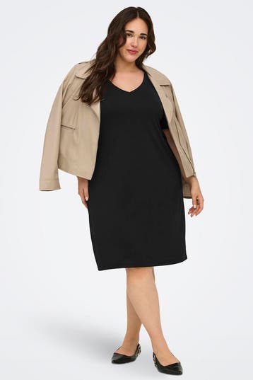 ONLY jurk Coral v-halsL=50/52Maat 46/48 (XL) of groter, Verzenden