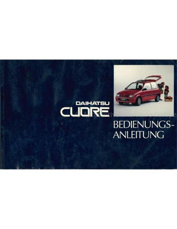 1991 DAIHATSU CUORE INSTRUCTIEBOEKJE DUITS, Auto diversen, Handleidingen en Instructieboekjes, Ophalen of Verzenden