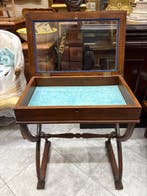 Middentafel - Walnoot, Glas