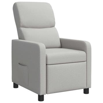 vidaXL Recliner Wolkgrijs Stof, Verzenden