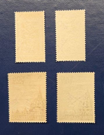 Cité du Vatican - 4 timbres-poste aériens neufs, Gestempeld