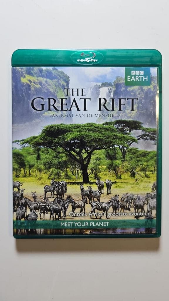 BBC EARTH THE GREAT RIFT BAKERMAT VAN DE MENSHEID (BLURAY), Cd's en Dvd's, Blu-ray, Gebruikt