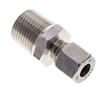 1/2 NPT mâle x 8L Anneau de coupe droit en acier, Verzenden, Nieuw
