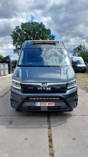 MAN TGE Camionette - ingerichtvoor hydraulische service, Auto's, Euro 5, Blauw, MAN, Diesel