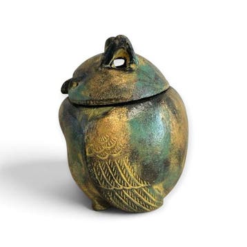 Takaoka Metaalwerk Uilsculptuur Fukuro door Shoryu –