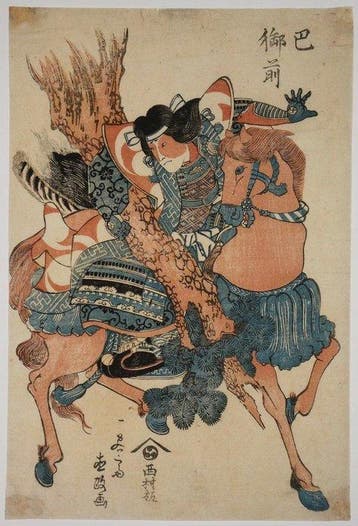 Utagawa Naomasa /  (vroeg–midden 19e eeuw) Tomoe Gozen /