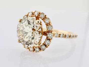 Trouwring - 18 karaat Roségoud - 2.08ct. tw. Diamant