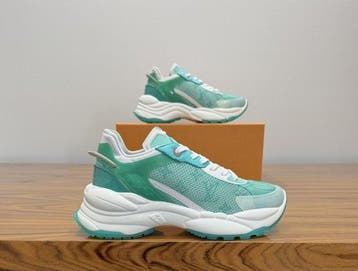 Louis Vuitton - Run 55 Turquoise Green - Sneakers - Maat: EU