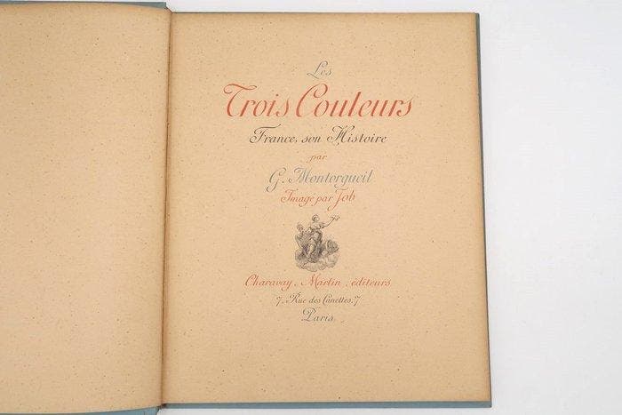 G. Montorgueil / Job - Les trois couleurs - 1900, Antiquités & Art, Antiquités | Livres & Manuscrits