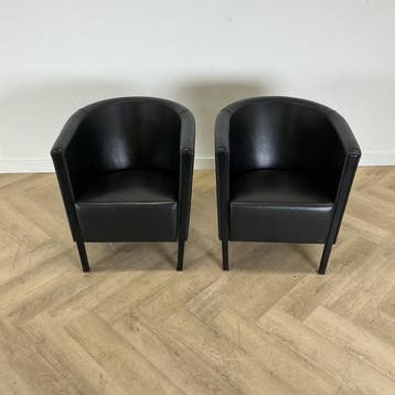 Complete set van 2 stuks Moroso Novecento chair van Antonio, Gebruikt, Zwart