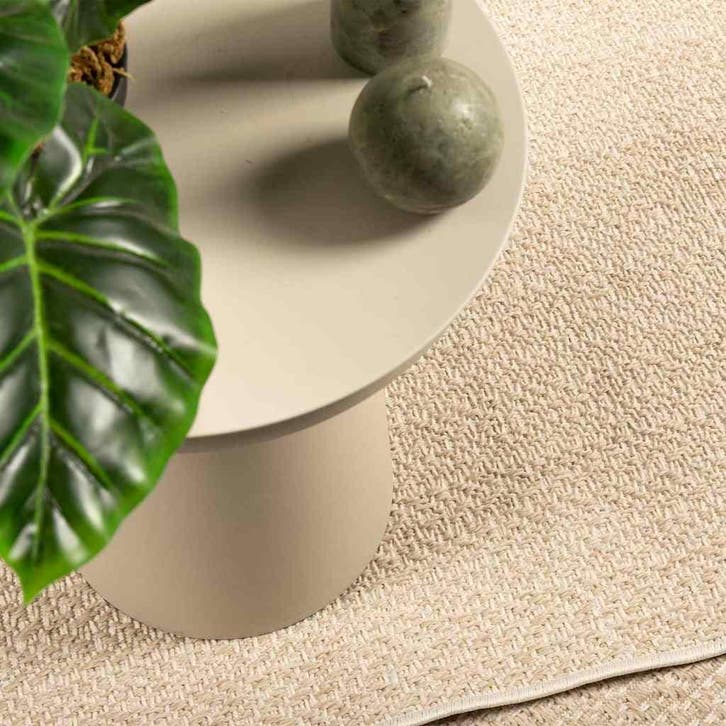 vidaXL Vloerkleed ZIZUR beige binnen en buiten 120x170 cm, Huis en Inrichting, Stoffering | Tapijten en Vloerkleden, Nieuw, Verzenden