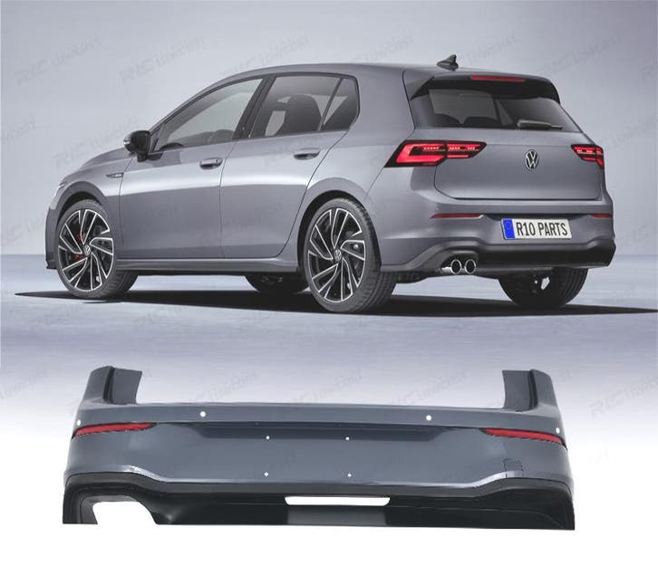 PARE-CHOCS ARRIÈRE VOLKSWAGEN VW GOLF 8 LOOK GTD PDC, Autos : Pièces & Accessoires, Carrosserie & Tôlerie, Envoi