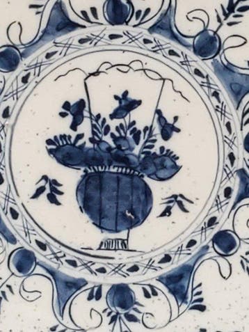 Bord - Delfts blauw, Antiquités & Art